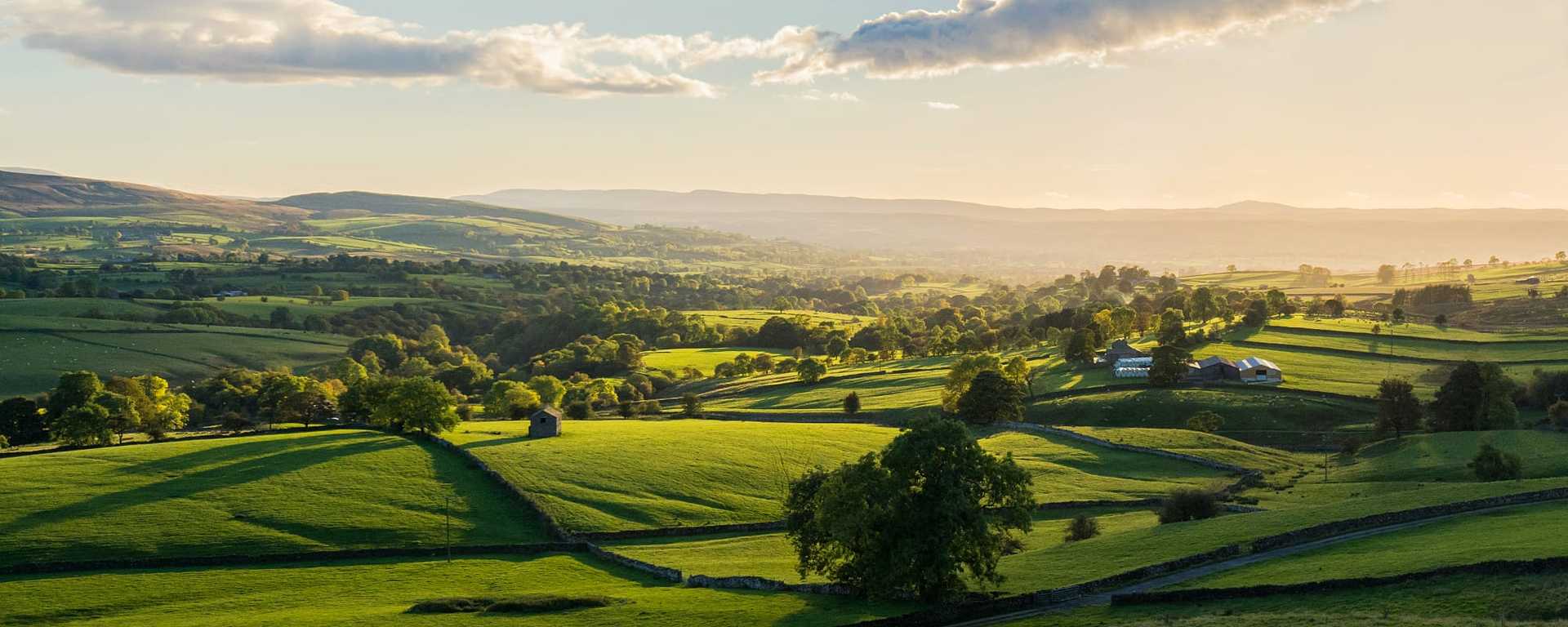 Romantic English countryside in the Pennines
