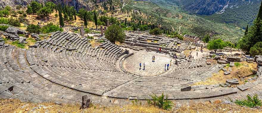Ancient theater in Delphi, Greece