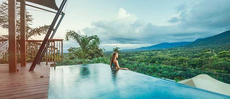 Panoramic view from resort in Costa Rica