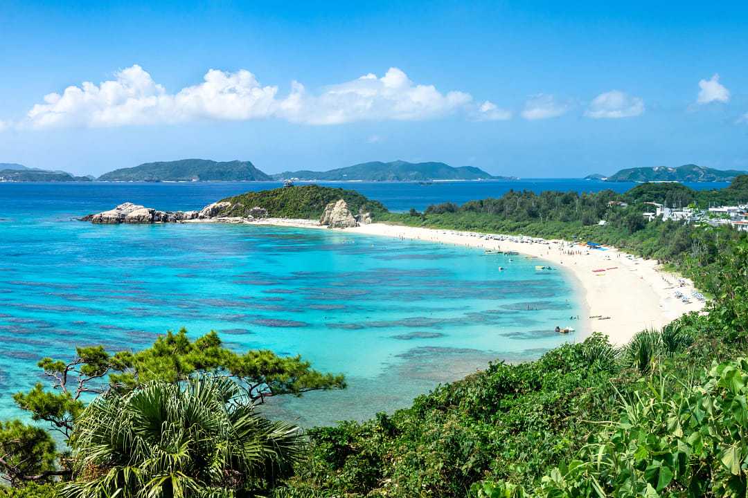 Tokashiki Ahren beach in Okinawa, Japan