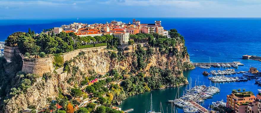 Monaco in the Cote d'Azur, France