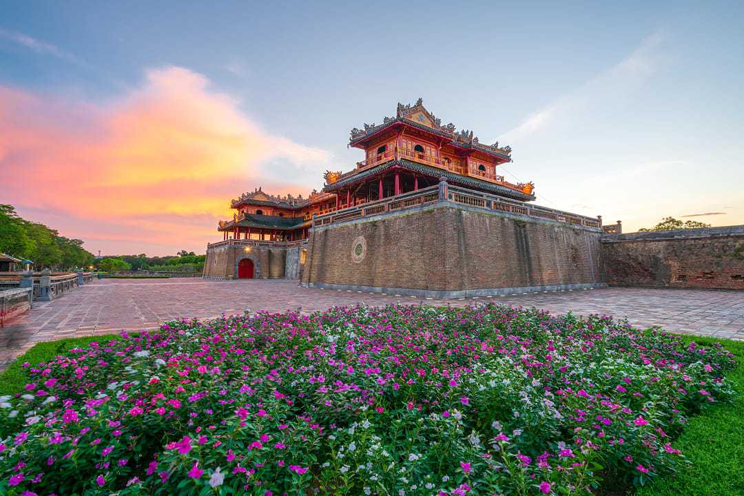 Ngo Mon Gate, the main entrance of Hue Imperial City in Vietnam