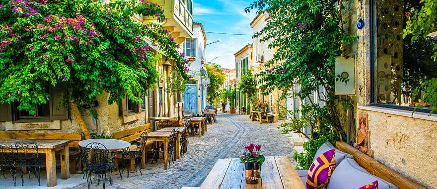 Beautiful town of Alacati in Turkey