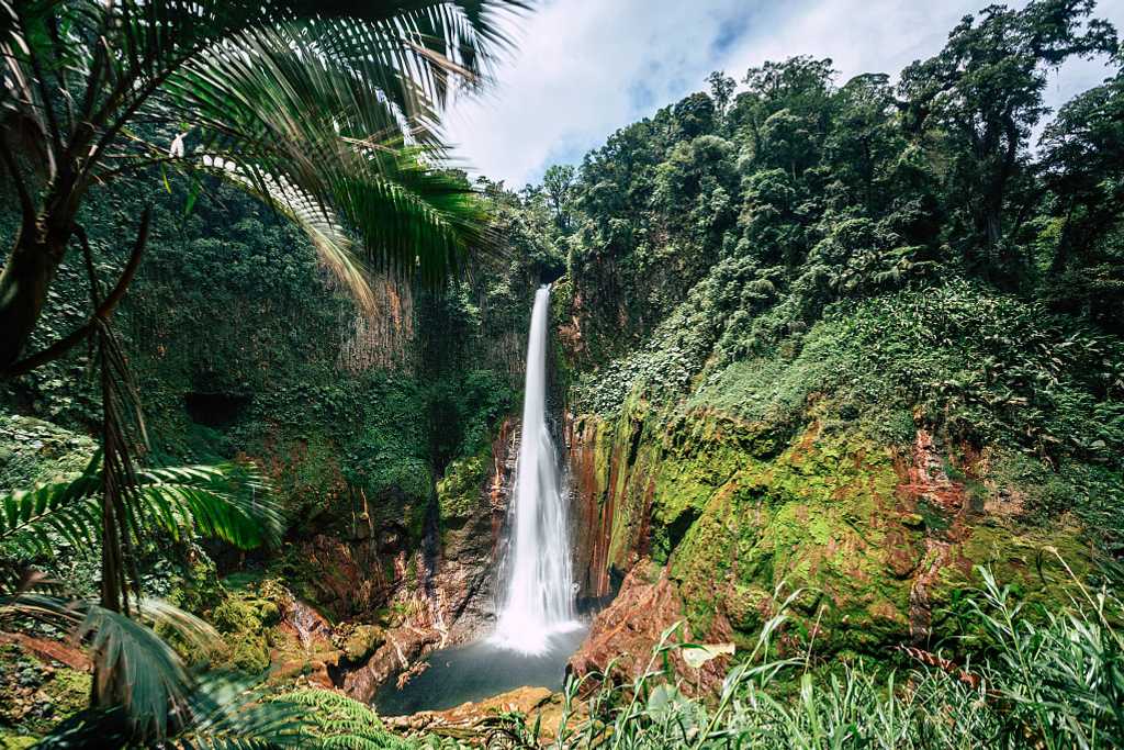 Catarata del Toro waterfall in the Central Valley, Costa Rica