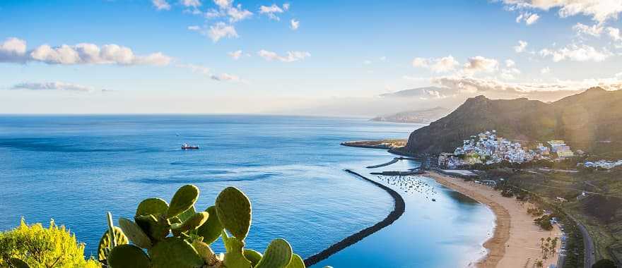 Las Teresitas beach in Tenerife Province in Spain