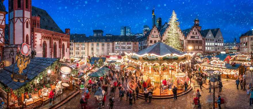 Christmas Market in Frankfurt, Germany.