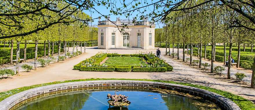 The French Pavilion and French Garden at the Petit Trianon in Marie-Antoinette Estate.