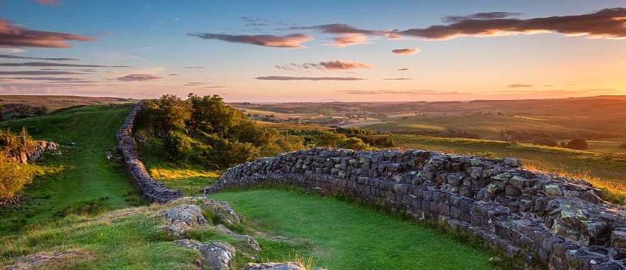 Hadrian's Wall, one of the most remote outposts of the ancient Roman empire.