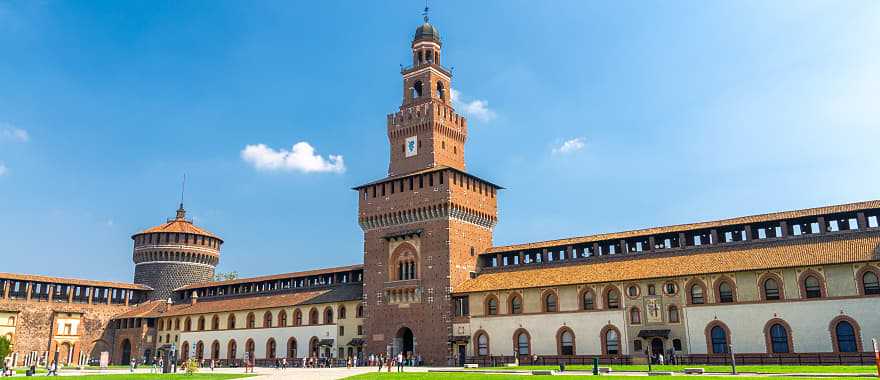 Sforza Castle Castello Sforzesco is one of the symbols of Milan, Italy