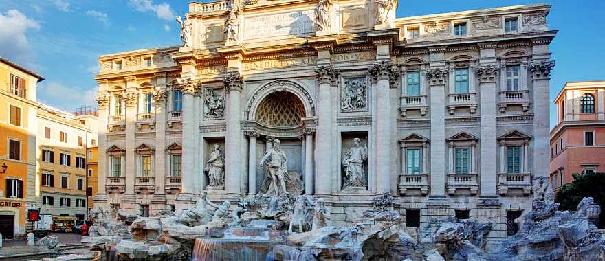 Trevi Fountain the largest fountain in Rome, Italy
