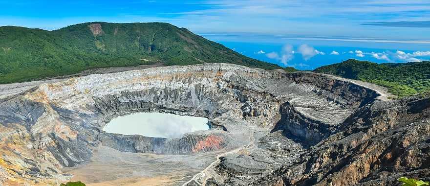 Laguna Caliente, an active crater of Poas volcano in Costa Rica