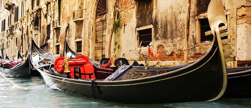 Traditional Venetian gondola, Italy