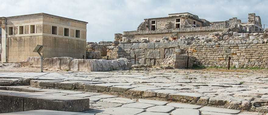Minoan palace of Knossos, the place where the Minotaur roamed Crete, Greece