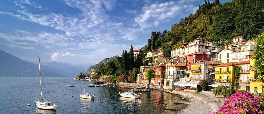 Beautiful view of Lake Como in Italy