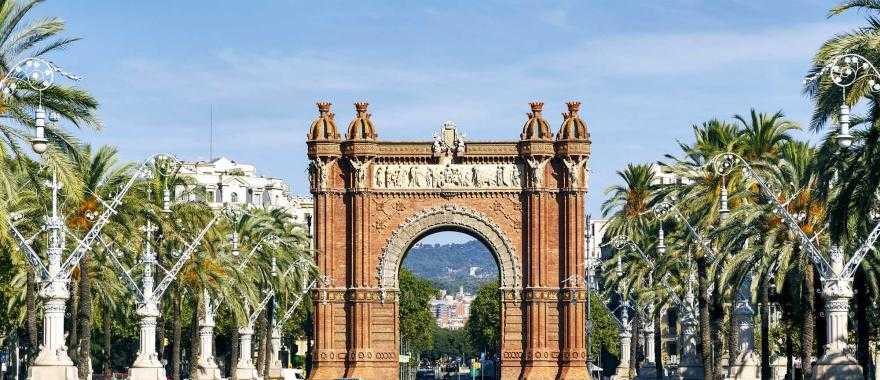 Triumph Arch in Barcelona, Spain.