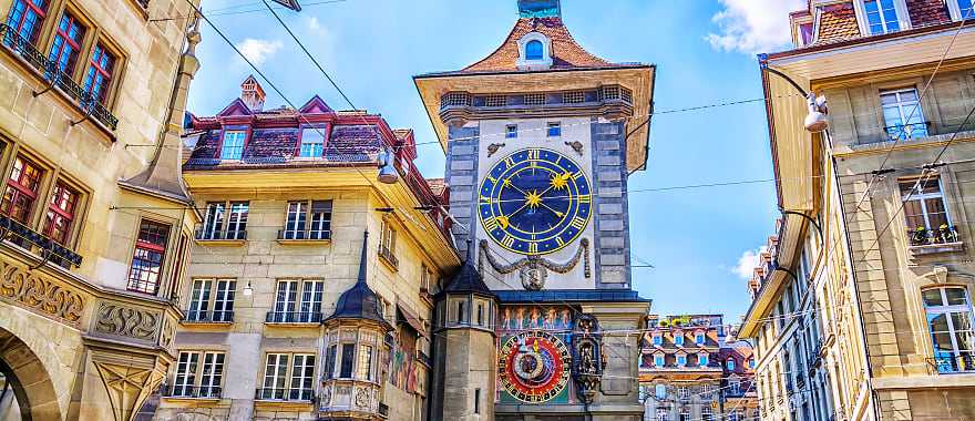 Zytglogge, Clock Tower, on Kramgasse street in Bern, Switzerland