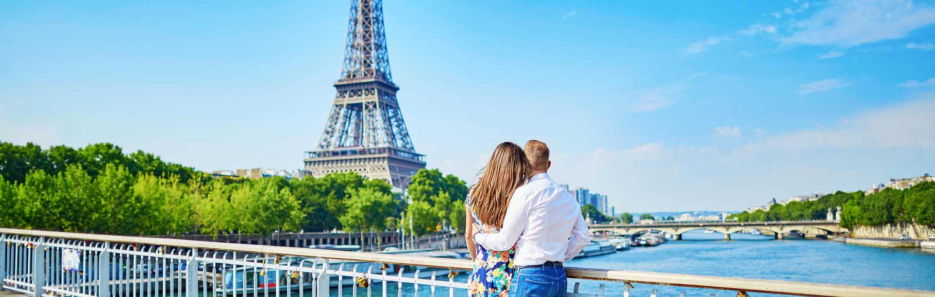 Couple in Paris, France