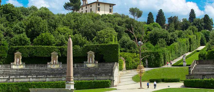 Boboli Gardens Park in Florence, Italy 