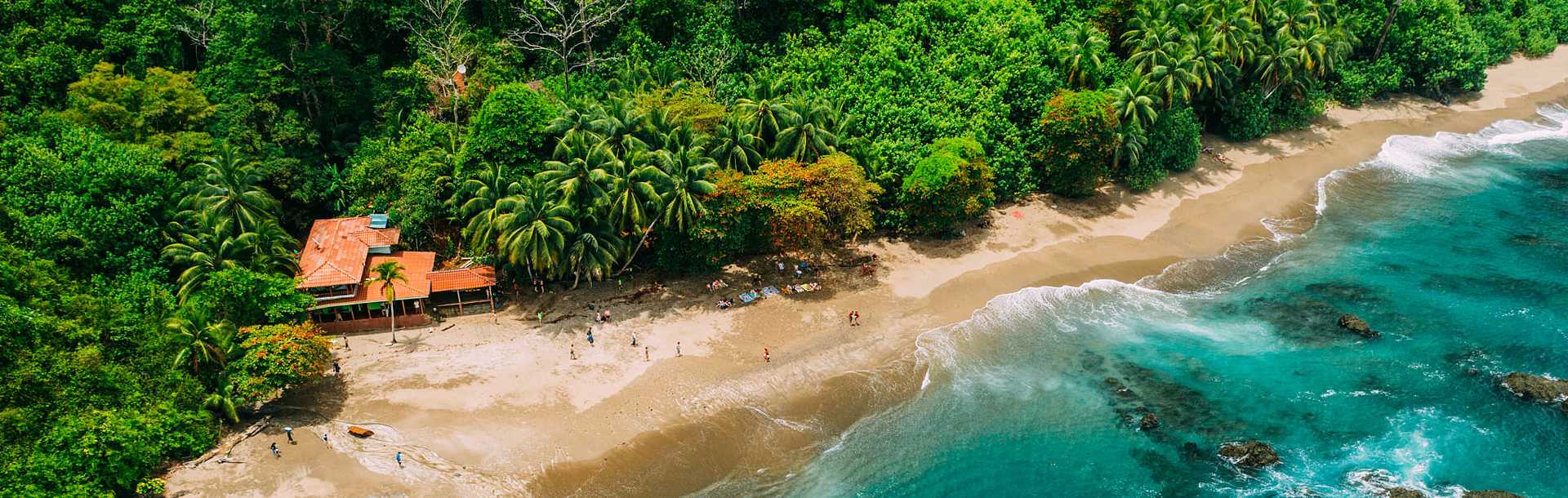 View of a tropical island, Isla del Caño, on the Pacific side of Costa Rica.