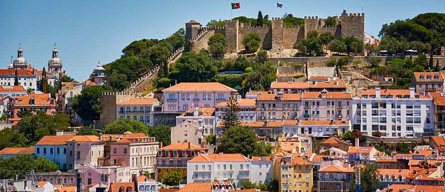 View of the city and castle of Alfama São Jorge, Lisbon