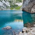 Imotski Blue Lake in Limestone Crater near Split, Croatia.