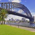 Sydney Harbour bridge skyline.