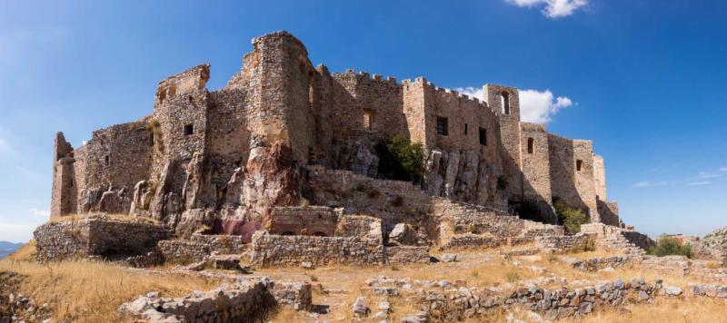 Ruins of Castle-Monastery of Calatrava La Nueva, La Mancha, Spain скачать