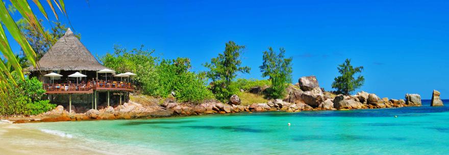 A beautiful scene in the Seychelles.