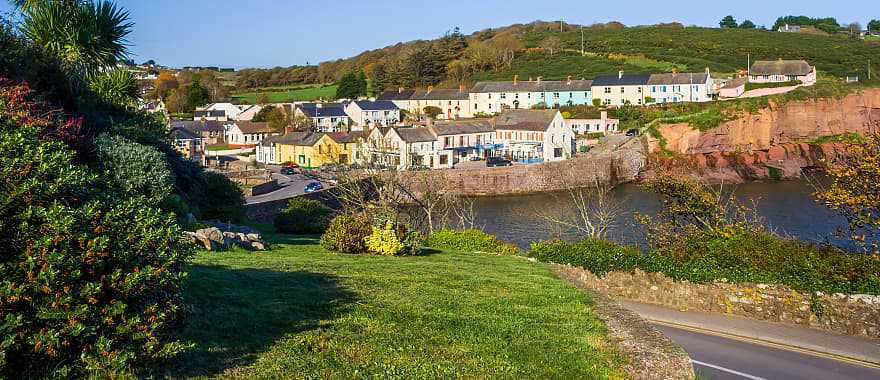 Charming Dunmore East Village in County Waterford, Ireland
