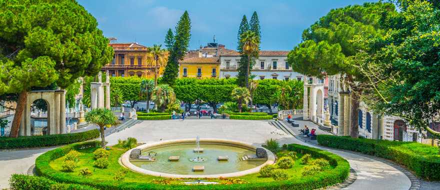 Catania Bellini Park, Sicily Bellini Park in Catania,  Villa Bellini is a great park in the heart of Catania, where you can hide from the hustle and bustle of the city.