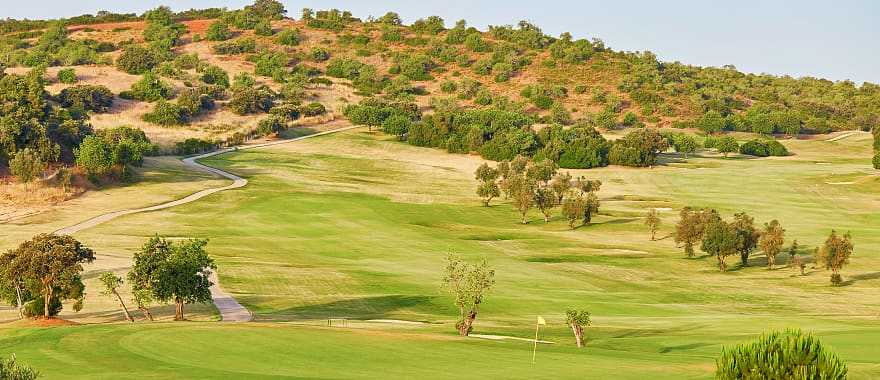 Large golf course in Algarve, Portugal