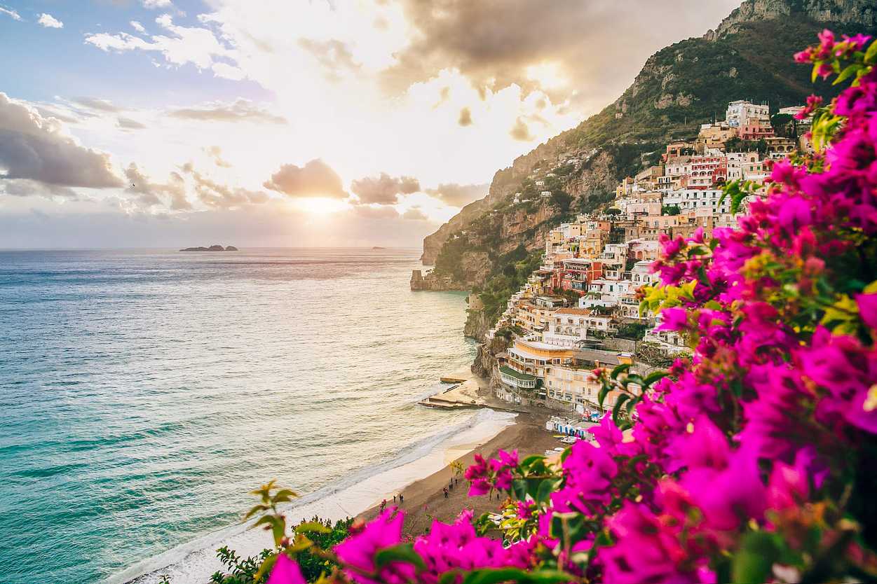 Sunrise in Positano, Italy