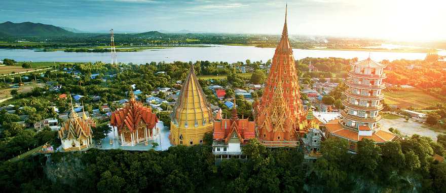 Wat Tham Sua Temple in Kanchanaburi Province, Thailand