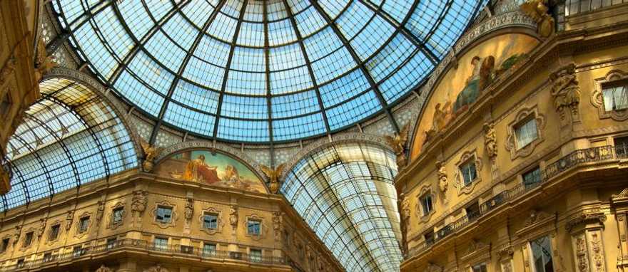 Galleria Vittorio Emanuele II in Milan, Italy Shop in the luxury boutiques of Galleria Vittorio Emanuele II, Milan