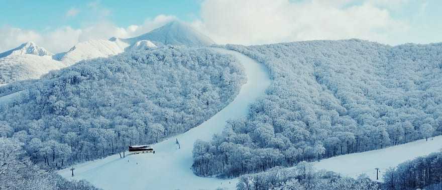 Ski resort in Japan