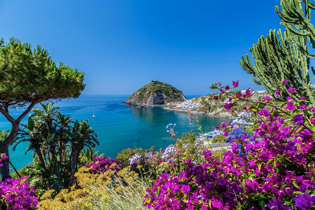 Sant'Angeli village on the Tyrrhenian sea, Ischia, Italy