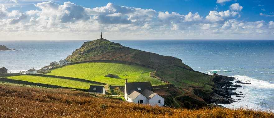 The headland at Cape Cornwall in England
