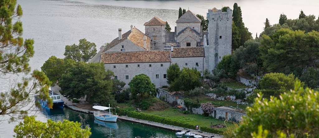 Monestery in Miljet National Park, Croatia