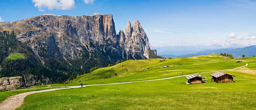 Hiking the Seiser Alm in South Tyrol, Italy