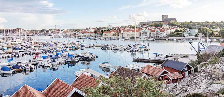 View of Marstrand in Sweden.