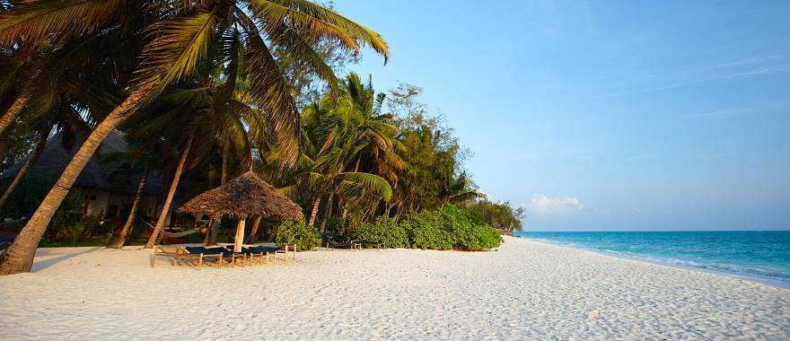 Tropical beach in Zanzibar, Tanzania