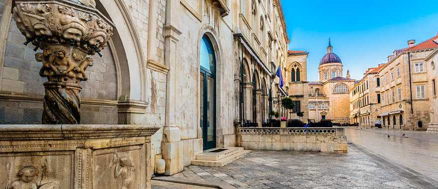 The cobblestone streets of Dubrovnik's winding alleys will make you fall in love with Croatia forever.