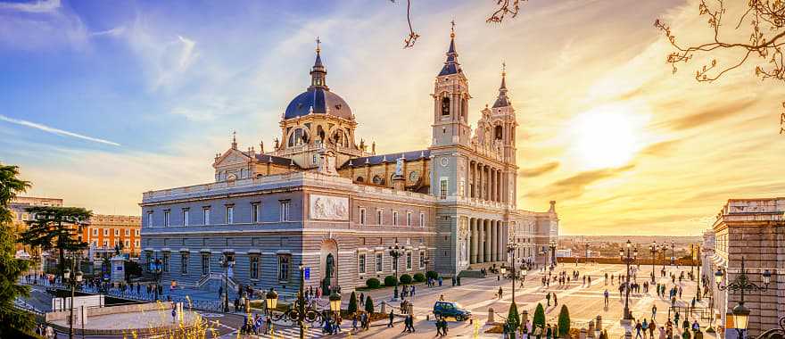 Almudena Cathedral in Madrid, Spain.