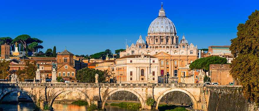 Dome of San Pietro in Rome, Italy