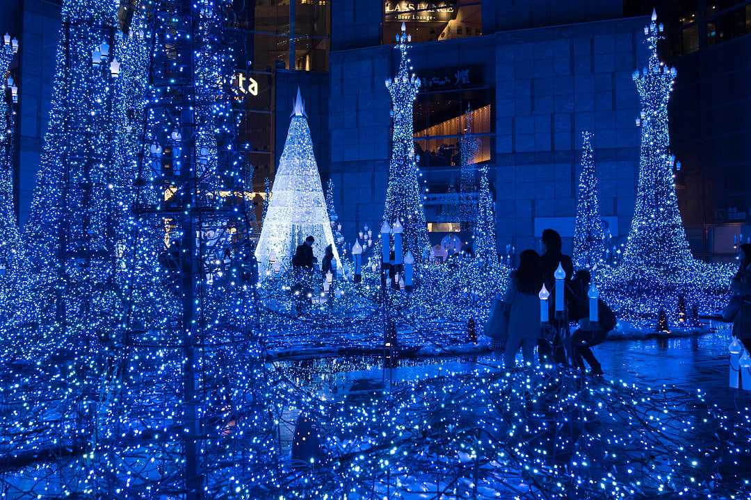 Christmas illuminations in Tokyo, Japan