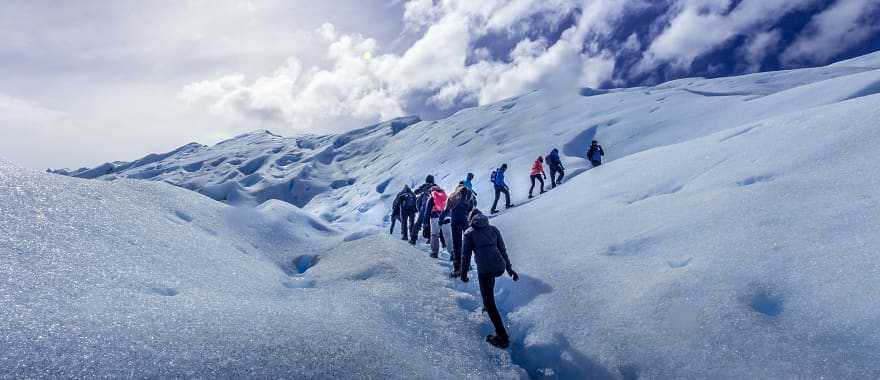 Hiking Perito Moreno glacier in Argentina