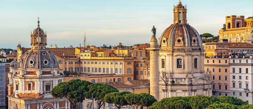 View of Piazza Venezia in Rome, Italy