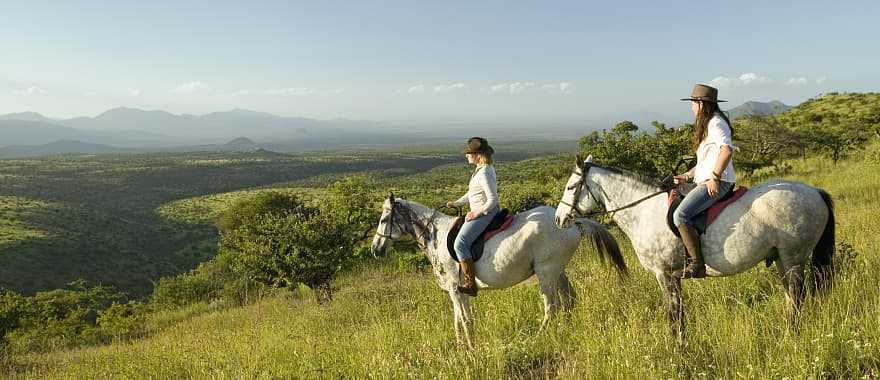 Horseback ride at Iewa wildlife conservancy, Kenya