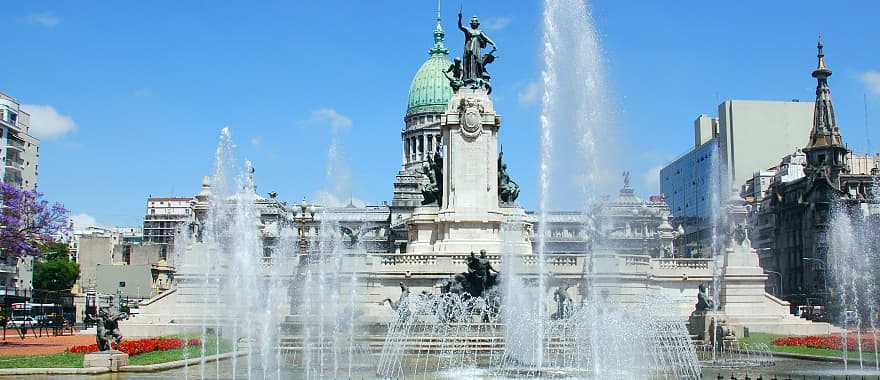 Plaza del Congreso in Buenos Aires, Argentina