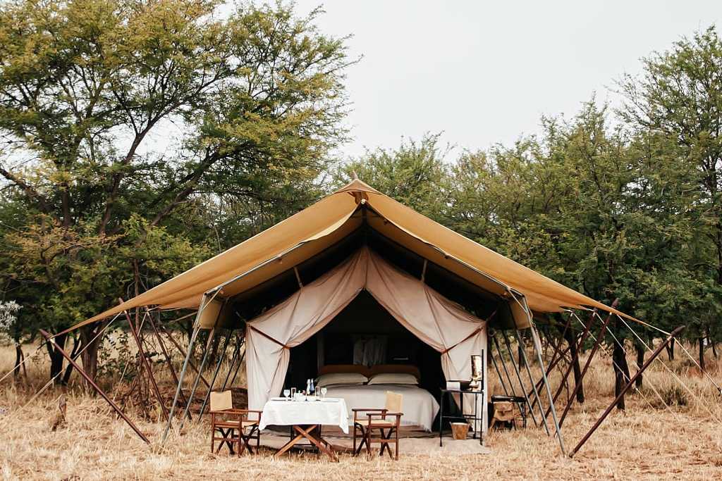 Mobile tented camp in the Serengeti, Tanzania